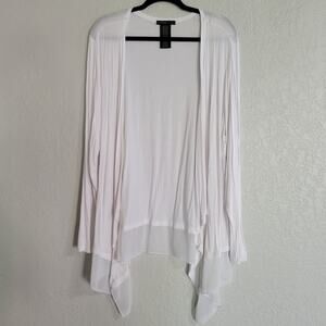 Design History Women's XXL Waterfall Front Open Cardigan Sweater